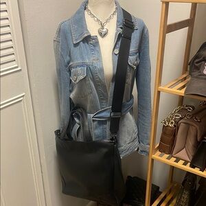 Calvin Klein Blue and Black Crossbody Bag